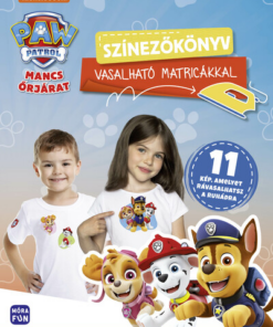 Mancs Őrjárat - Színezőkönyv vasalható matricákkal