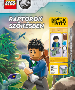 Lego Jurassic World: Raptorok szökésben - Kenji a felszerelésével és egy raptorbébi
