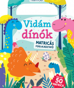 Vidám dínók - Matricás foglalkoztató