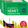 PONS 333 szókártya Német középhaladó + 100 online feladat