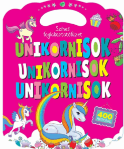 Színes foglalkoztatófüzet unikornisokkal