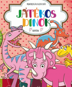 Játékos dinók - Matricás kifestő