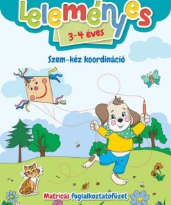 Leleményes 3-4 éves: Szem-kéz koordináció - Matricás foglalkoztatófüzet