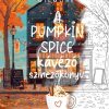 A Pumpkin Spice kávézó színezőkönyv